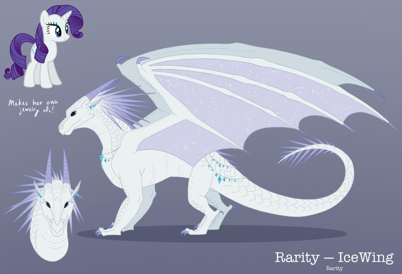 My Little Pony x Wings of Fire: Rarity